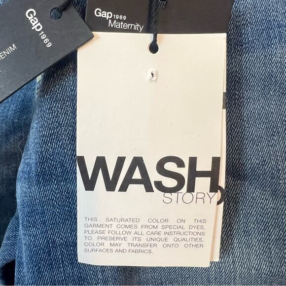 NWT Gap Maternity Skinny Jeans Full Panel sz 2 Medium Blue Wash Stretch Denim - Picture 8 of 8